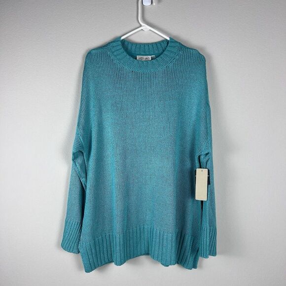 RD Style Sweaters - RD Style Womens Size 2X‎ Plus Chunky Knit Sweater Teal Soft NEW